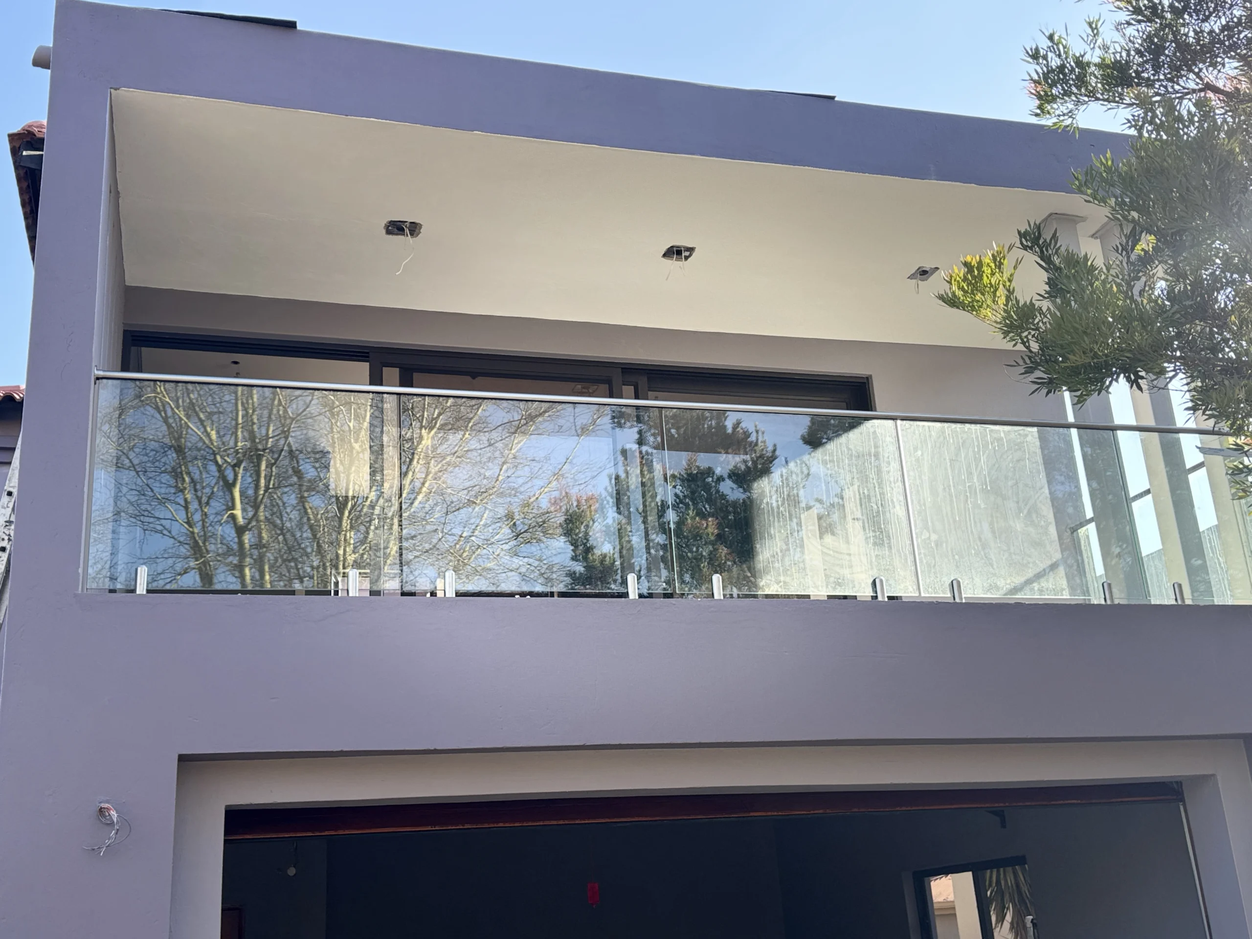 Modern building with a glass